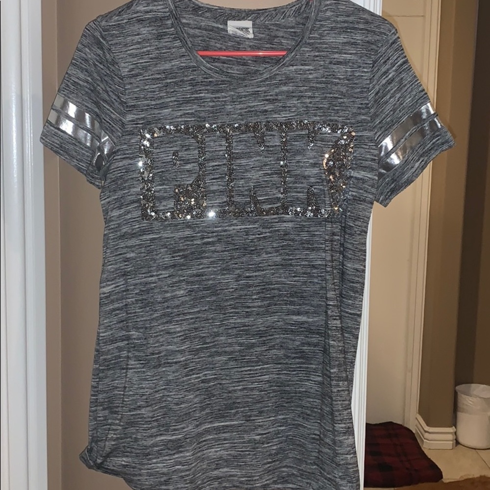 Silver sequin PINK shirt